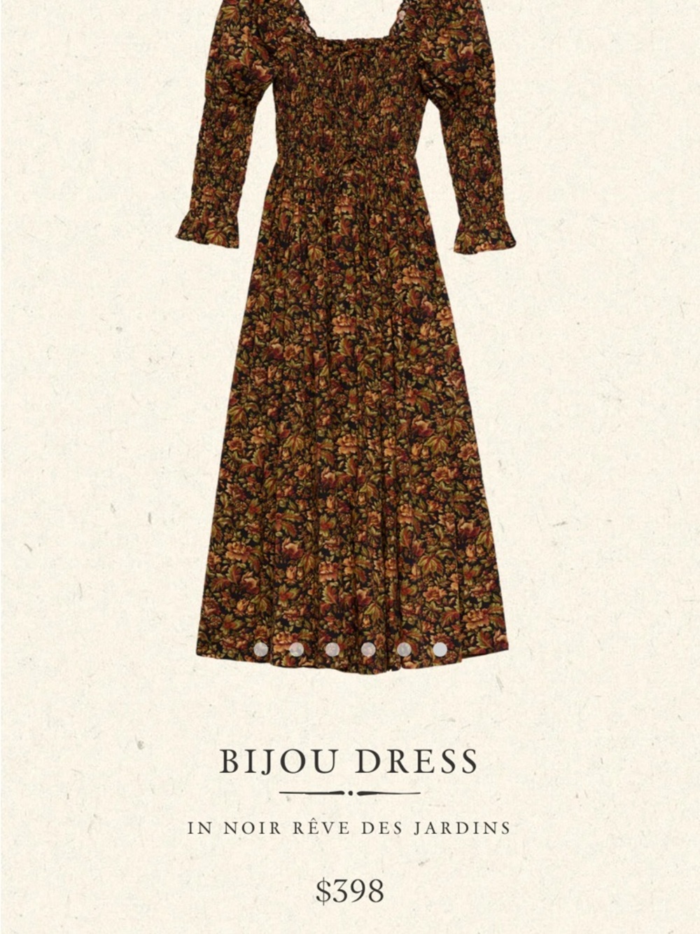 Doen Bijou Maxi Dress in Noir Floral